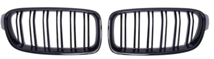 Viviance Auto Frontstoßstange Kühlergrill Gitter kompatibel mit BMW 3er F30 F31 F35 2012-2018 - Schwarz