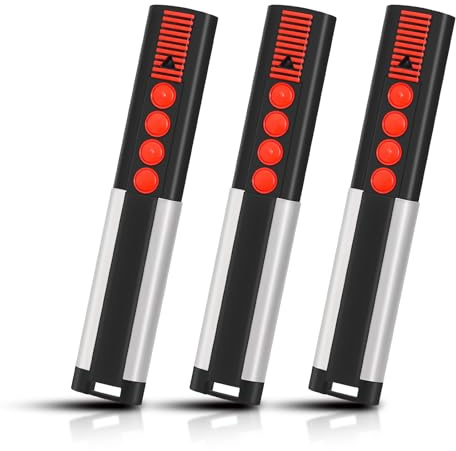 Wvoillty 868 MHz Télécommande Portail, 3 Pièces pour garage compatible avec télécommande TX03-868-4 4020V000, Bip Portail Porte De Garage, 4 Canaux