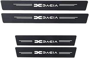 VIPOES 4 Pcs Car Kick Plates For Dacia Duster 3 2024 2025, Car Door Sill Protector Scuff Guard Exterior Protectors Sills