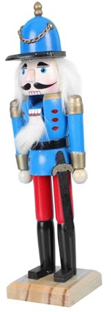 Ciieeo Casse-Noisette Bois pour Décoration de Noël Poupée de Soldat Artisanal Accessoire de Fête pour Intérieur Couleur Aléatoire