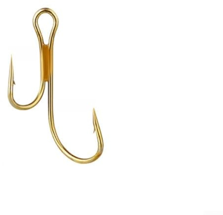 Lot de 20 hameçons à double barbelé pour une pêche efficace au brochet en acier (2#)