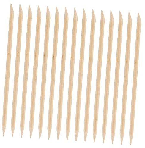 Mikinona 200 Palitos de Madera para Cutículas Empujador de Uñas Herramienta Portátil para Limpieza bajo Uñas Adecuado para Manicura y Pedicura en Beauty Shop