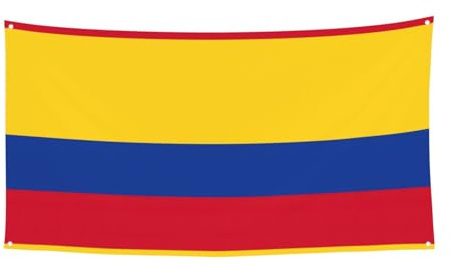 Drapeau de la Colombie - Bannière à suspendre pour voiture, bateau, jardin, fête, Noël, Halloween