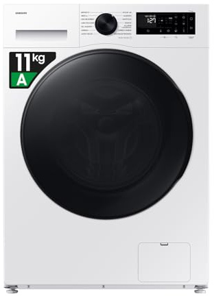 Samsung Lavasciuga Crystal WiFi F-WT115B15BE3M, 11+6 kg, Ecobubble, Vapore Igienizzante, AI Energy Mode, Carica Frontale, 3 Mesi Garanzia Extra 60L x 85H x 60P cm