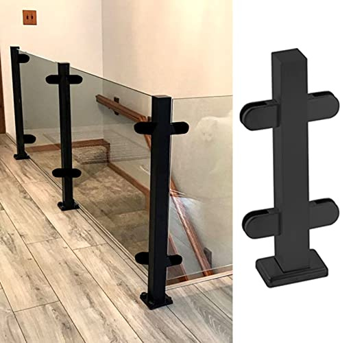 100 postes de balaustrada – Poste negro de 105 cm de altura, sistema de barandilla para exteriores, para terrazas, patios y escaleras, fácil instalación, resistente a la intemperie