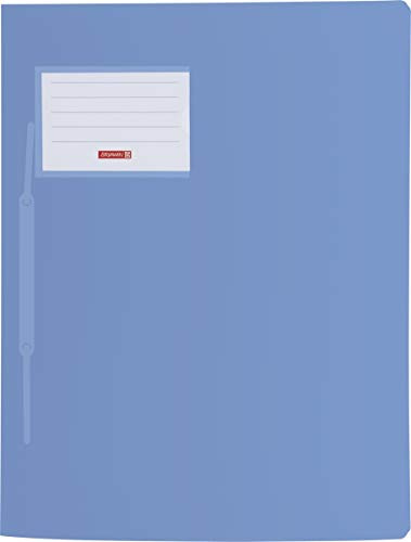 Brunnen Schnellhefter FACT!pp (A4, aus transluzentem PP, mit Namensschild, mit Einstecktasche innen) (Pastell blau)