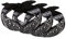 Urban Classics Unisex TB4068-Bandana 3-Pack Fascinator, Black, One Size