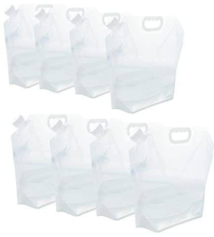 WMXWAN 21 Gallons (8 pcs, 2.6 Gallons Each), Water Storage Containers, Foldable Water Bag, BPA-Free, Premium Collapsible Water Jug, and Water Containers, for Camping, Hiking, Emergency Water Storage