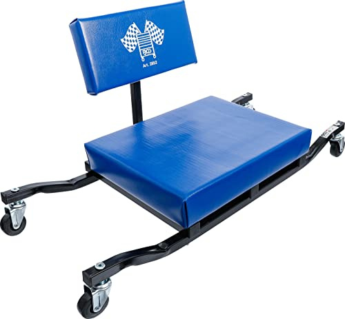 BGS 2852 | Sgabello da officina con rotelle | extra piatta