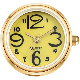 JewelryWe Ringuhr Fingeruhr Damen Ultradünn Rund Analog Quarz Ring Uhr Verstellbare Fingerringuhr Uhrenring mit Digital Zifferblatt