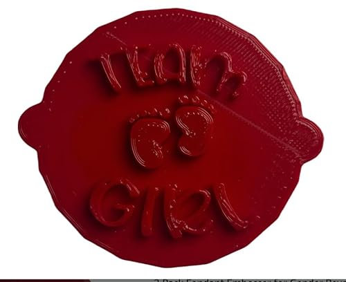 Team Girl Baby Shower Cake and Cookie Stamp - Fondant Embosser for Gender Reveal Party