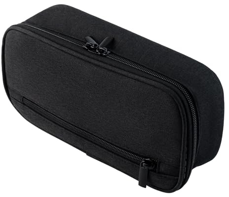 Tissu Oxford Trousse Garçons, Grande Trousse à Crayons Esthétique, Trousse à Crayons de Papeterie avec Autocollant Nom de Vache, Trousse à Crayons Légère à Fermeture Éclair pour Adolescent Écoliers