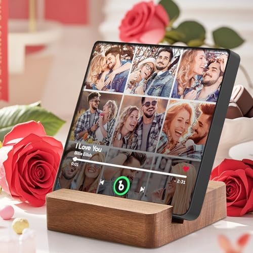 Personalisierter Spotify Fotomagnet Kühlschrankmagnet mit Musik Fotogeschenk für Geburtstag Weihnachten Valentinstag Personalisierte Geschenke für Frauen Männer Freundin Mädchen