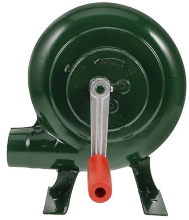 Happyyami Ventilador Ligero de Camping con Manivela para Barbacoa al Aire Diámetro de 50 Mm