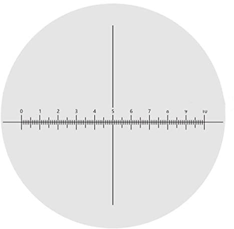 Zubehör für Labormikroskope Wf25x 1. 0mm 30mm Stereo-Mikroskop-Okular-Linse mit Gummi-Augenkappen und Mikrometer-Leseskala(Silver)