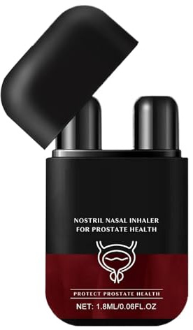 Nybhyjka 2 Packs Inhalateur Fonctionnel,1,8 Ml Inhalateur Nasal De Santé De La Prostate, Double Fonction Des Soins De La Prostate Pour Respirer,Portable Pour Les Hommes, Redonne De La Vitalité