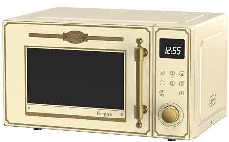 Kaiser Empire M 2530 ElfEm Four à micro-ondes rétro 25 l avec grill à air chaud 25 fonctions