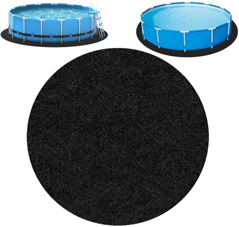 QSZTJJ Pool Ground Mat, Hot Tub Mat, 12FT/15FT/18FT Pool Groundsheet, Outdoor Liner Pad, Swimming Pools Ground Protective Pad,Foldable Swimming Pool Floor Protector (3m/10ft)