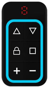 Telecomando universale per garage, duplicatore di chiavi per cancello, duplicatore di chiavi, clone, multifrequenza, 8 canali, 300-915 MHz, 433 MHz (8 canali, blu)