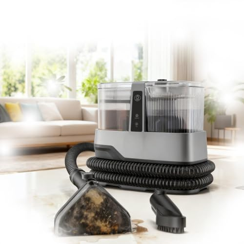 230V Portabel Textilrengörare Och Mattvätt Med Lång Elkabel, 17kpa Sugkraft Och Stor Kapacitet, Idealisk För Bilinteriör, Madrasser, Möbler Och Svåra Fläckar I Hemmet