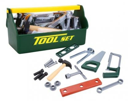 cavernedesjouets Boite Caisse a Outils Enfant 19 Accessoires - Jouet Bricolage Construction - Set Jeu Imitation et Carte Tigre - Garcon et Fille