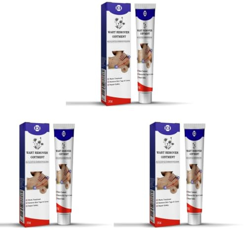 Pommade Anti-Verrues 20g, Traitement Efficace pour Verrues, Acrochordons et Cors, Pommade Dissolvante Naturelle à Extrait Végétal, Mains et Pieds, Soin Anti-Verrues pour Adultes et Adolescents