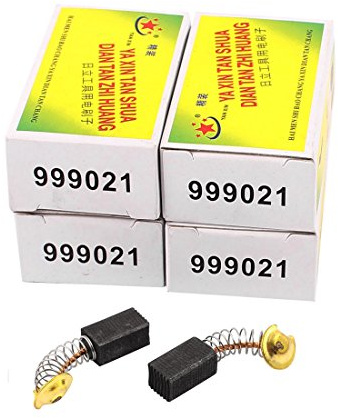 sourcing map Escobillas de Carbón 5 Pares 6mm x 7mm x 13mm | Taladro Eléctrico Herramienta Eléctrica Rotativa Motor Eléctrico Genérico, Pieza de Reparación de Repuesto