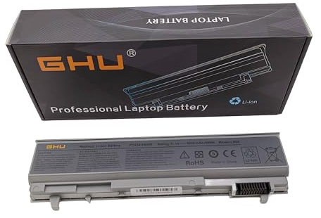 GHU New Battery 58 WHR 6-Cell 4M529 PT434 KY265 Compatible with Dell Latitude E6400 E6410 e6500 e6510 Precision m4500 m4400 Fit PN 4n369 nm631 FU444 FU441 FU571 W1193 F8TTW KY266 KY470