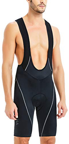 CATENA Pantaloncini con Bretelle da Ciclismo Imbottiti 3D da Uomo, Pantaloncini da Bicicletta MTB con Prestazioni eccellenti, Pantaloni da Bicicletta
