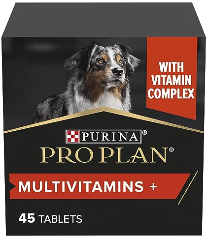 PURINA PRO PLAN Multivitamins + Supplements per Cani Adulti in Pastiglie con Complesso Vitaminico B Confezione da 45 Compresse