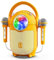 JYX Karaoke con 2 micrófonos, máquina de Karaoke portátil para Adultos y niños, Altavoz de Karaoke Bluetooth con Sistema PA, Luces LED, Fiesta en casa, al Aire Libre, Viajes