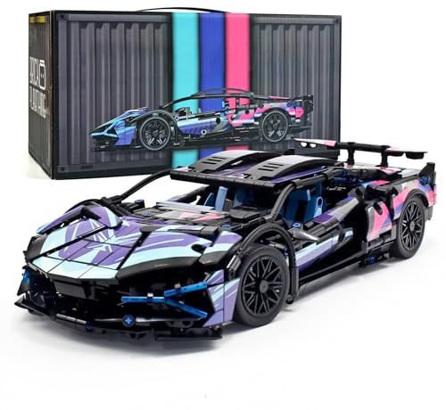 MOCBROPCS STEM Building Car, 1:14 Building Blocks and Construction Toy, Collectible Super Technical Cars Set, Gifts for 8-16 Year Old Boys and Adults (1314 pcs)