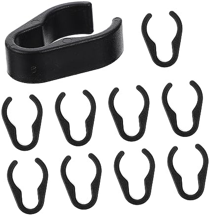 COSMEVIVI 10 Stück Mikrofonhalter aus Kunststoff mit Kabelclip für Mikrofonständer Installieren zur Kabelorganisation bei Bühnen und Konzerten