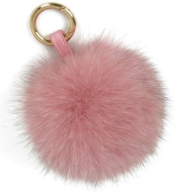 xinshibao Damen Anhänger Taschenanhänger Schlüsselanhänger Handtasche Schlüssel Auto Pelz Fuchspelz Pom Pom Ball Bomm