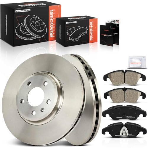 Frankberg 2x Bremsscheiben + 4x Bremsbeläge Vorne 8K0615301A, 8K0698151K | Kompatibel mit A4 Allroad 8KH, A4 Avant 8K5, A4 8K2