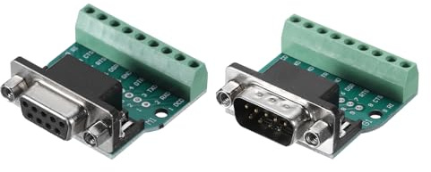 QUARKZMAN 2 Stück VGA Serial Adapter, DB15 Buchse 15-poliger Breakout Connector Anschlussdose für Computer, Monitor, Projektor, Schwarz