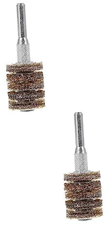 Gatuida 2pcs Wire Brush Drill Attachment for Metal Cleaning Steel Brush for Removal Electric Drill