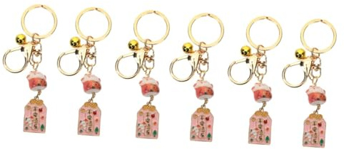 GALPADA 6stücke Japanische Glückskatze Schlüsselanhänger Feng Shui Für Wohlstand Niedliche Für Taschen Und Schlüssel Für Zu Festen Und Anlässe