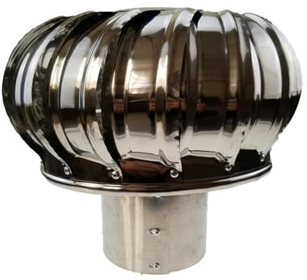 Dachfertiger Edelstahl-Dunstabzugshaube ohne Antrieb Abluftventilator for den Außenbereich Regenfester Windball-Kanalventilator Abluftventilator-Kugel(200mm(8inch))