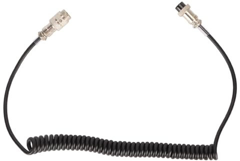 CB Radio Microphone Extension Cable,4 Pin Extension Cord, for Cobra, for Uniden, 4 Pin Male to Female Extension Cord, with ABS and Aluminum Alloy Material, Lightweight and
