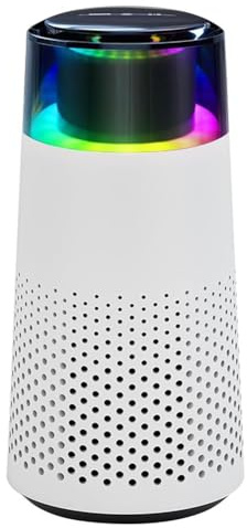 Air Purifier -Mini Air Purifier Air Purifiers with HEPA Filter,Atmosphere Light Function,for Car,Home,Office White