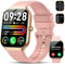 Motast Reloj inteligente para mujer, 1,96 pulgadas, HD, rastreador de actividad con efectuación/respuesta de llamadas, 115+ reloj deportivo inteligente, podómetro, SpO2, sueño, pulsómetro, impermeable