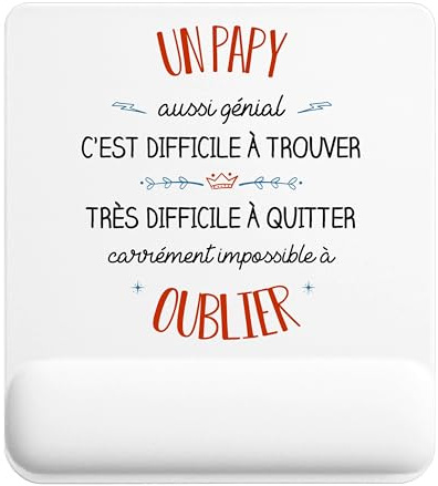 Planetee Tapis de Souris Un Papy Aussi génial | Accessoire Bureau Ergonomique - Idéal pour Anniversaire, Collègue, Secret Santa Noël, Fête des Pères et Fête des Mères