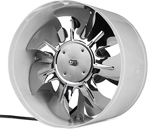 OWOHYG Exhaust Fan 4/6/7 Low Noise High Speed Inline Duct Bathroom Toilet Wall Ventilation Fan Booster Exhaust Blower Air Cooling Vent Access, White Ventilation Fan