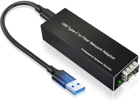 Malloy Adattatore Gigabit Ethernet USB-C A SFP Scheda di Rete USB3.0 Type-C A SFP 100/1000Base-X
