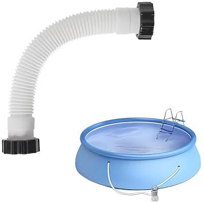 Generisch Schlauch-Poolpumpe – langlebiger Poolschlauch, druckbeständiges Rohr, Flexibler Schlauchanschluss, Wasserzirkulations-Filtrationsset, Reinigungs- und Wartungszubehör | Zum Schwimmen, Spa, B