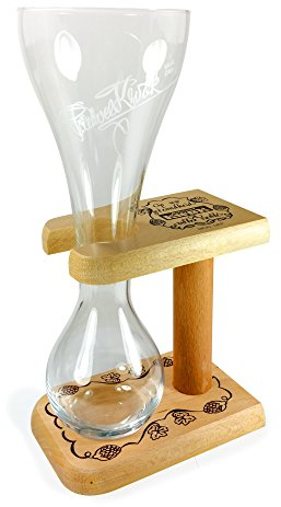 Pauwels Kwak Verre à bière 25 cl avec support en bois