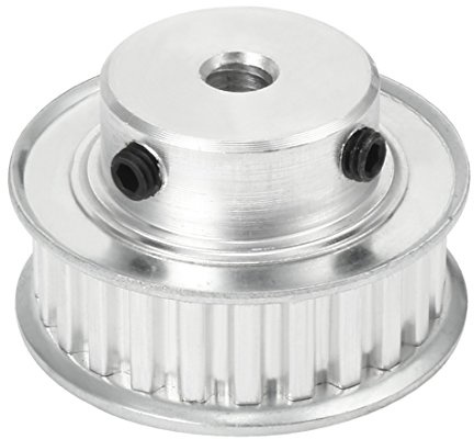 sourcing map Synchrone Rad XL 24 Zähne 8 mm Bohrung Aluminium Zahnriemenscheibe 11 mm breite Riemen DE