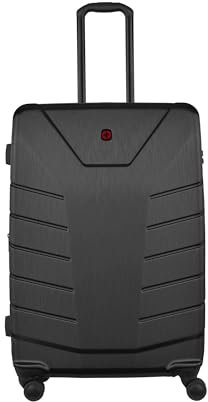 WENGER Pegasus Carry-On Hartschalenkoffer, Handgepäck, Trolley, 39 (44) l, Sicherheitsschloss, Damen Herren, Reisen Urlaub, Schwarz, 610847