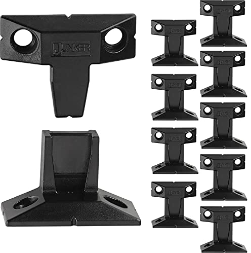 10 Paar JUNKER Aufschiebebeschläge FLINK AE (für Euroschrauben) Blendenhalterung belastbar bis 20 Kg Blendenhalter Paneelhalter Verbindungsbeschlag